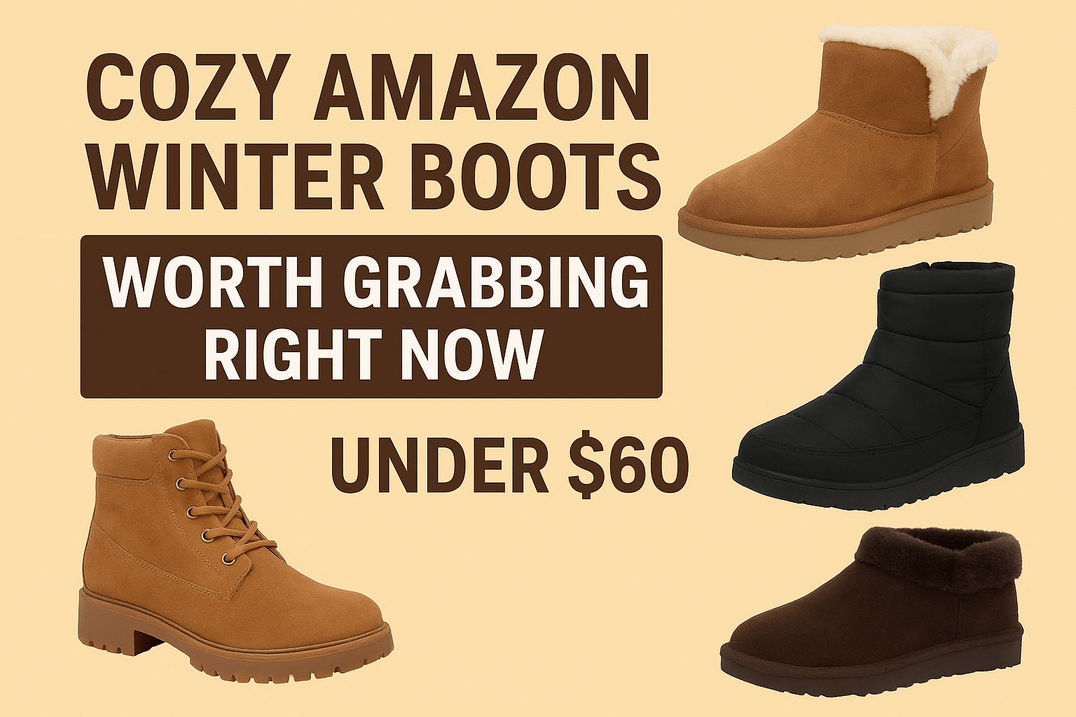 Cozy Amazon Winter Boots Under $60 for Cold Weather Style